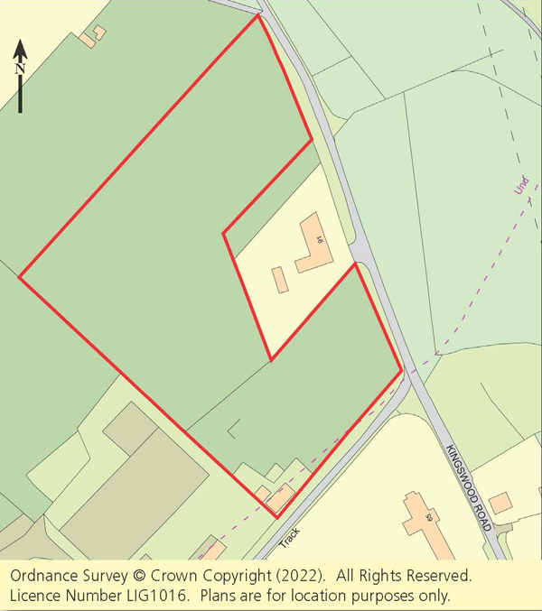 Lot: 84 - LAND EXTENDING TO OVER THREE ACRES WITH STABLES -
